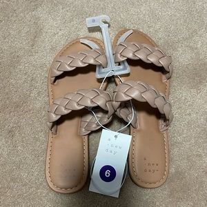 NWT A New Day Double Braided Sandals